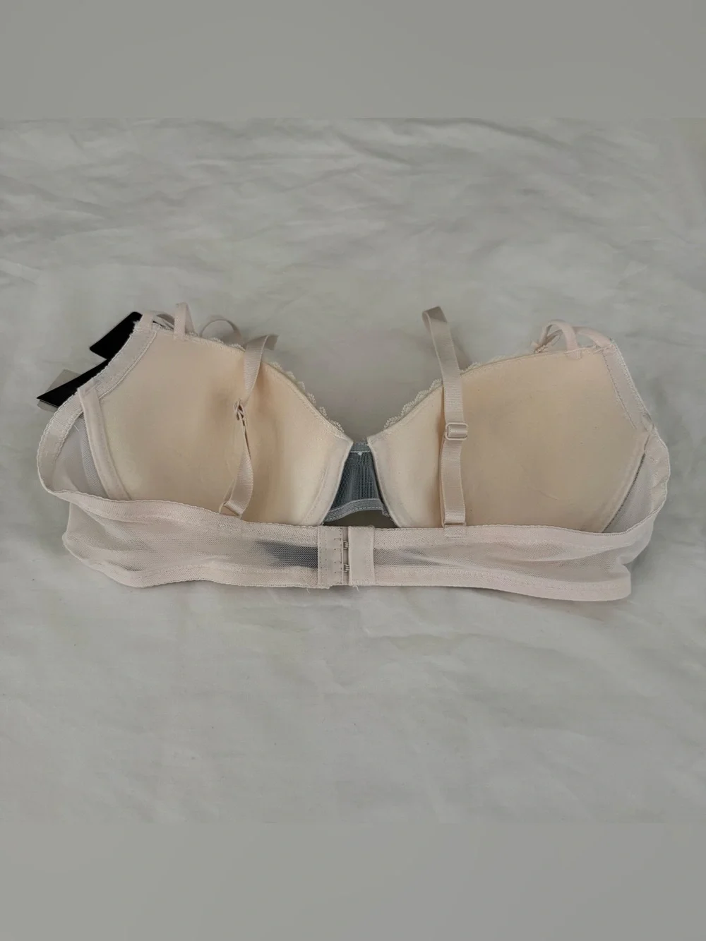 NWT Marilyn Monroe Teal Blue Lace Push Up Bra 36B Retro Boudoir Lingerie